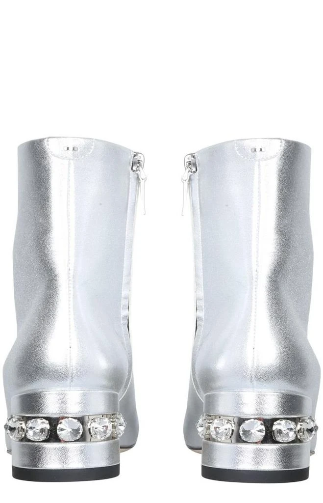 Nicholas Kirkwood Nicholas Kirkwood Round Toe Crystal-Embellished Ankle Boots 2
