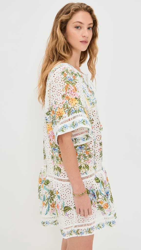 Farm Rio Sweet Bloom Bouquet Short Cover Up 3