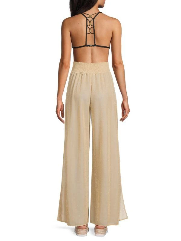 Ramy Brook Athena Flat Front Side Slit Pants 2