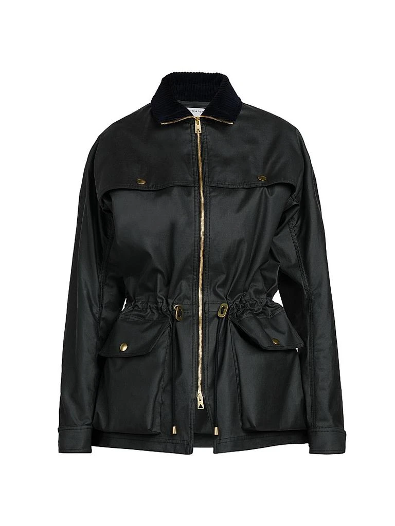 Bottega Veneta Coated Cotton Short Parka Jacket 1