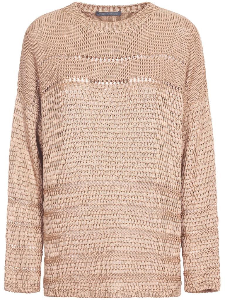 Alberta Ferretti Alberta Ferretti Long-Sleeved Round-Neck Jumper