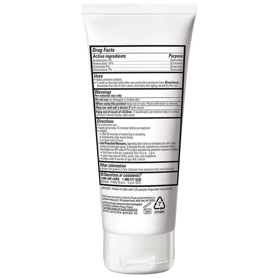 La Roche-Posay Anthelios Melt-In Milk Oxybenzone Free Sunscreen for Body
Face, SPF 60 2