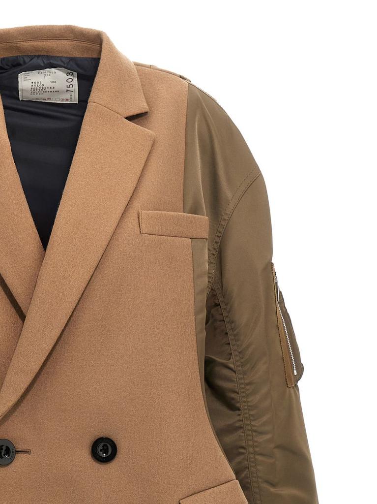 Shop Sacai 'Melton' Coat on Sale at BeyondStyle – Get 46