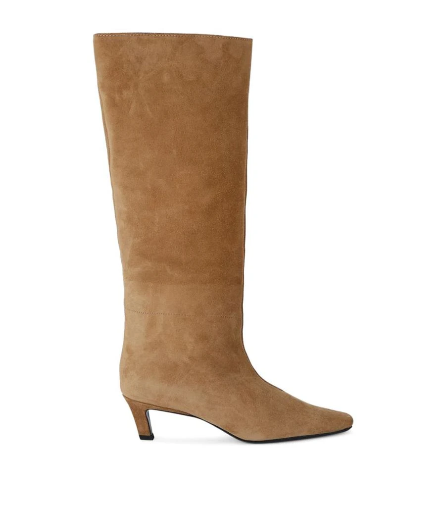 Totême Suede Wide Shaft Knee-High Boots 55 1