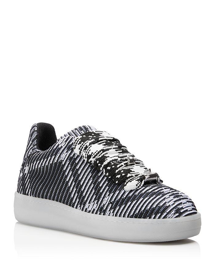 Burberry Men's Check Knit Low Top Sneakers