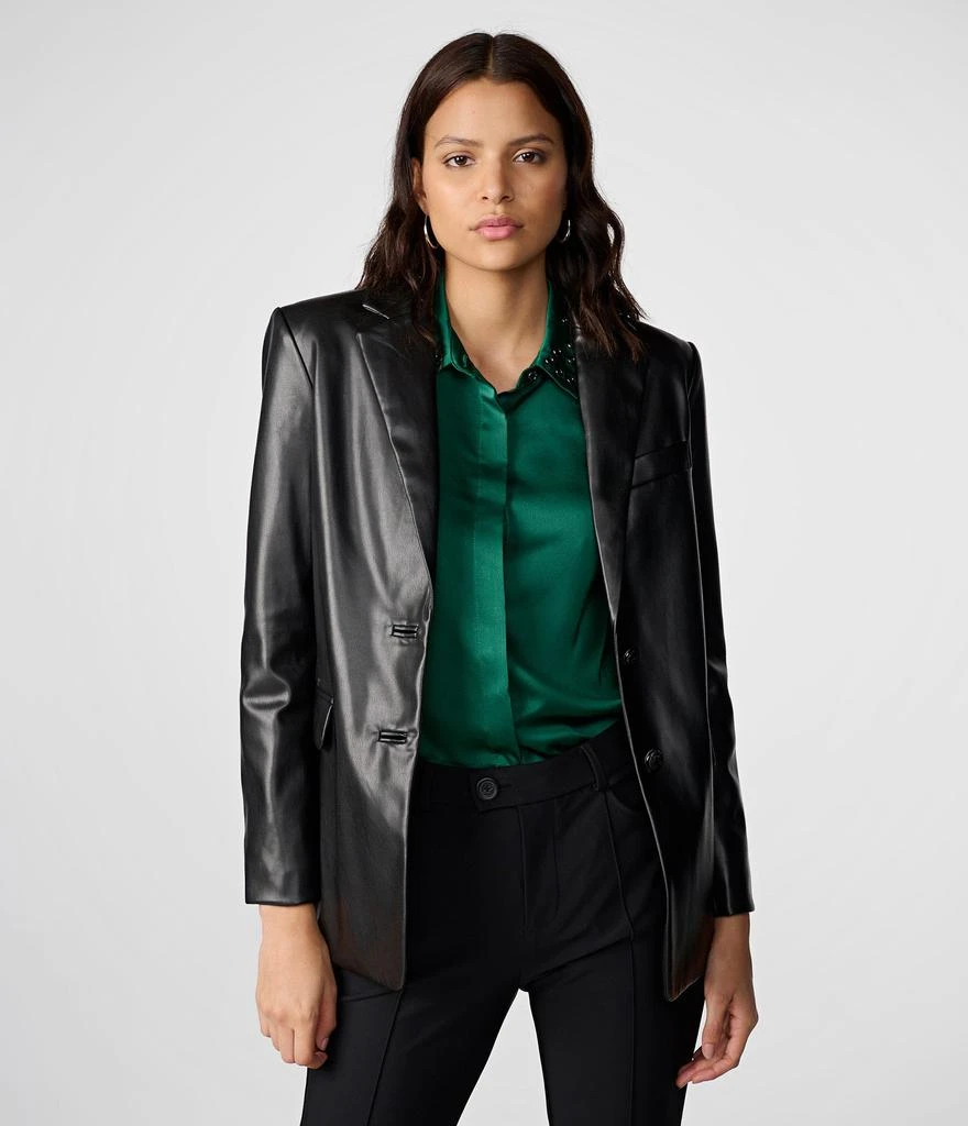 Karl Lagerfeld Paris FAUX LEATHER BLAZER 1