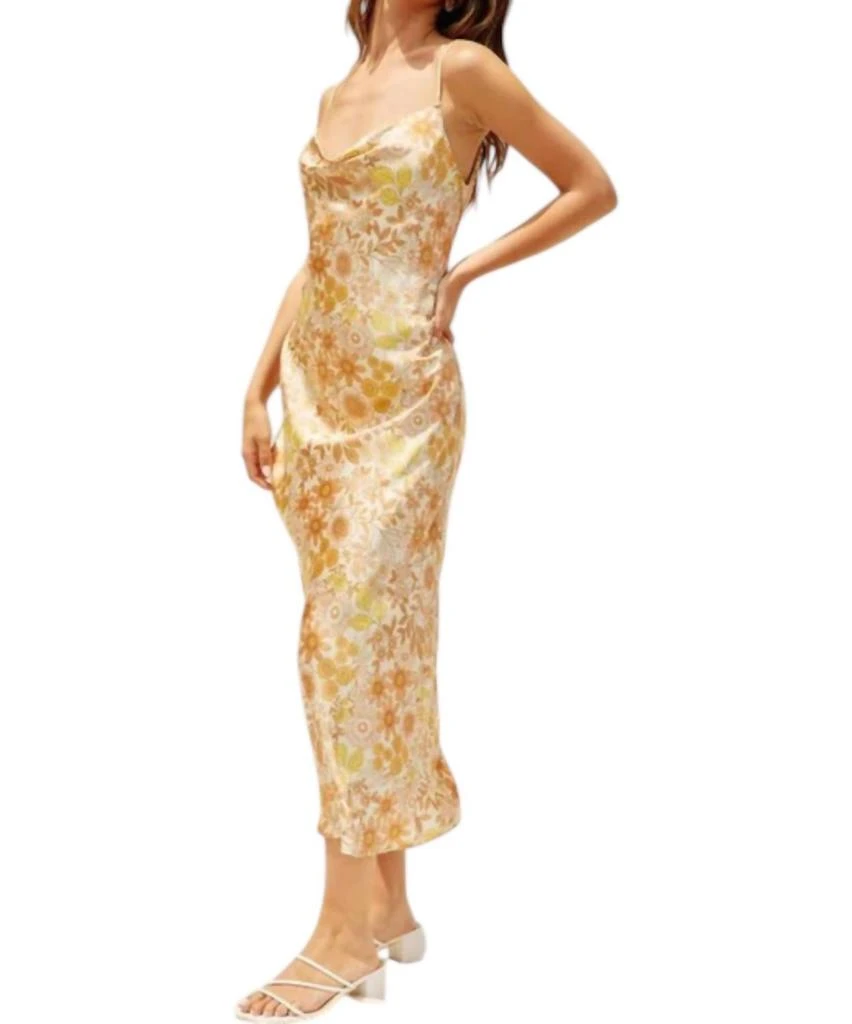 Dress Forum Dress Forum - Ava Satin Floral Dress 3