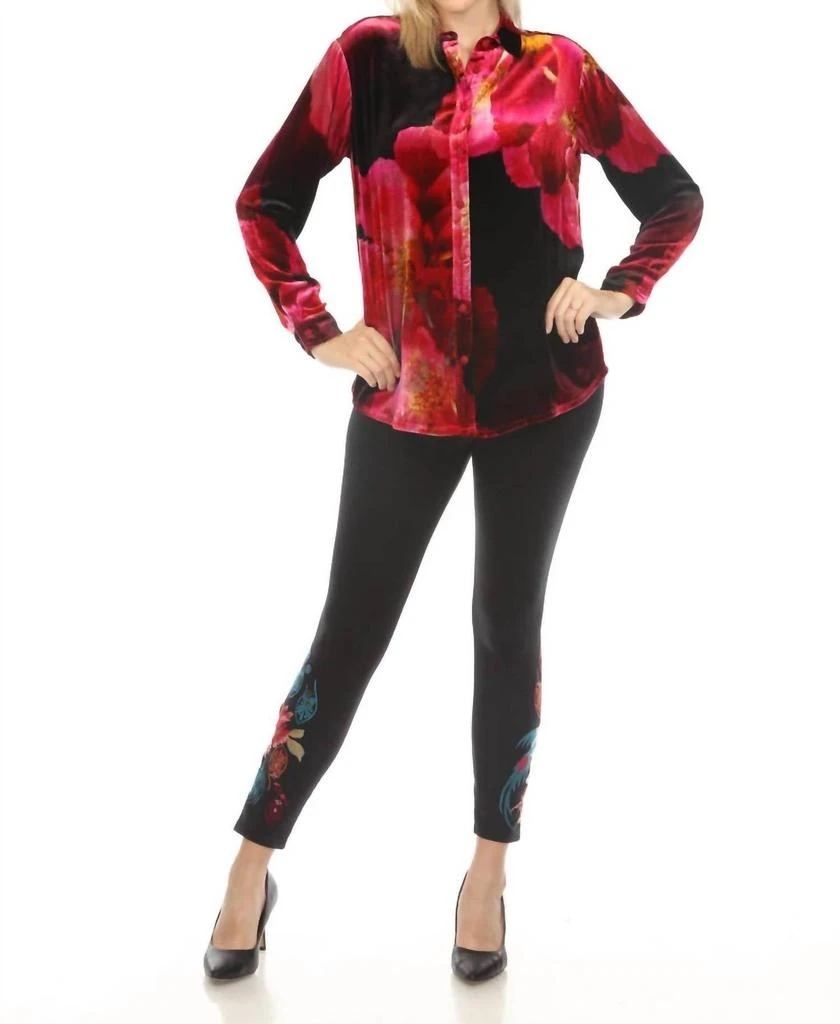 Johnny Was Johnny Was - Velvet Oversized Shirt 4