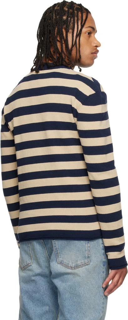 Balmain Navy 
Beige 
Balmain
 Logo Marinière Sweater 3