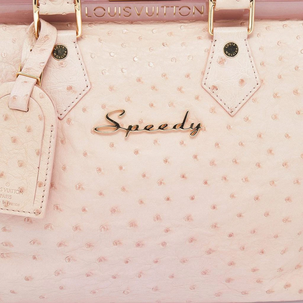 Louis Vuitton Louis Vuitton Poudre Ostrich Limited Edition Frame Speedy Bag 5