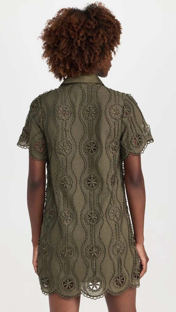 English Factory Scallop Embroidered Mini Dress 2
