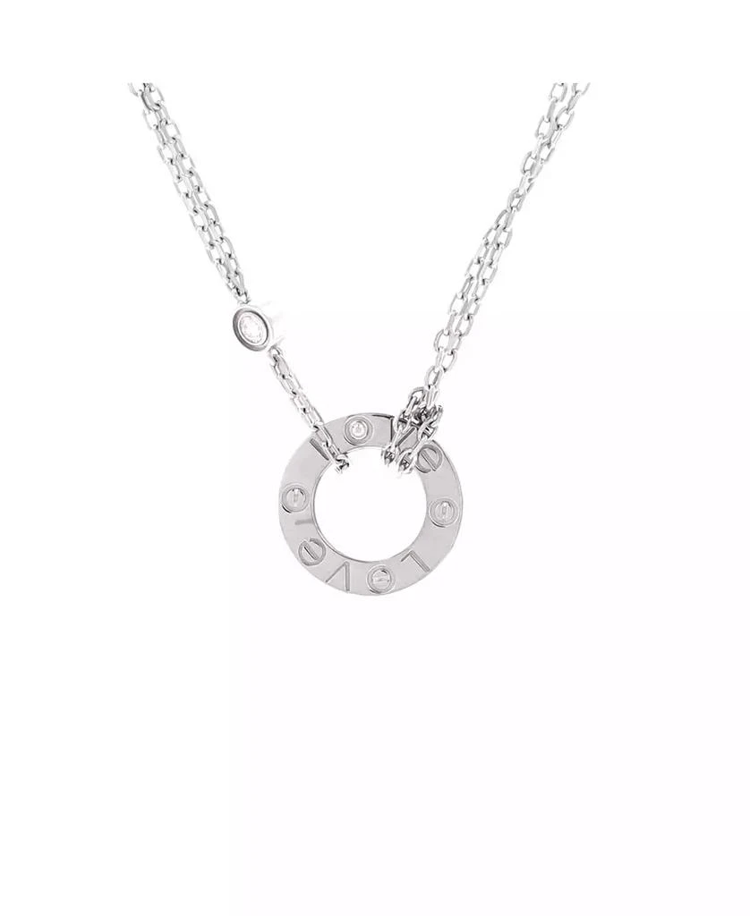 Cartier 2 Diamonds Love Pendant Necklace