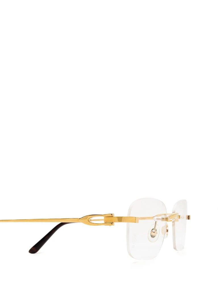 Cartier Cartier Rectangle-Frame Rimless Glasses 3