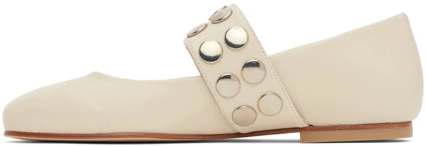 Molly Goddard SSENSE Exclusive Off-White Carla Ballerina Flats 3