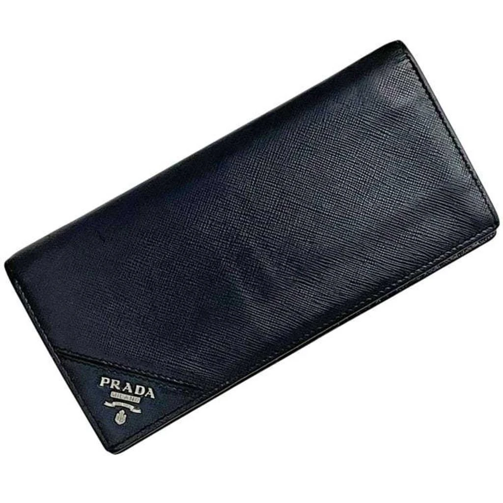 Prada Leather Long Wallet (Bi-Fold) (Pre-Owned)