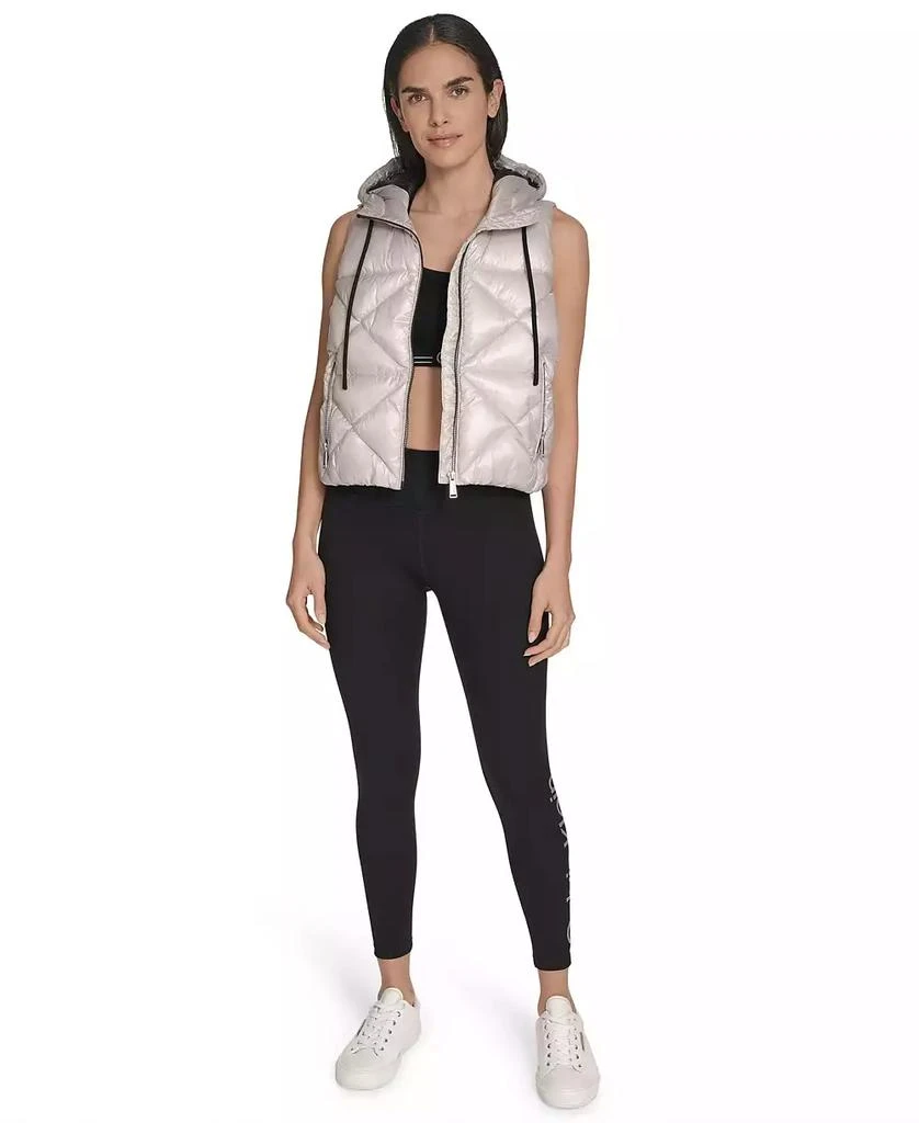 Calvin Klein Women's Performance Diamond Quilt Hooded Puffer Vest 4