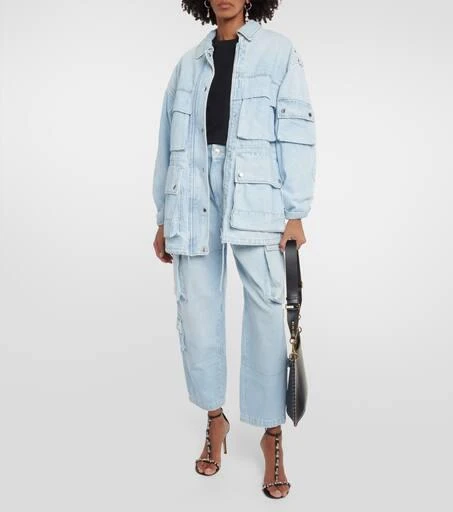 Isabel Marant Elore denim cargo pants 2