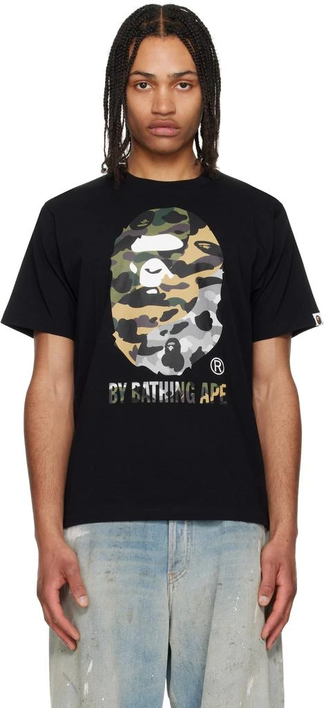 Bape Black 1st Camo Crazy 'By Bathing Ape' T-shirt 1