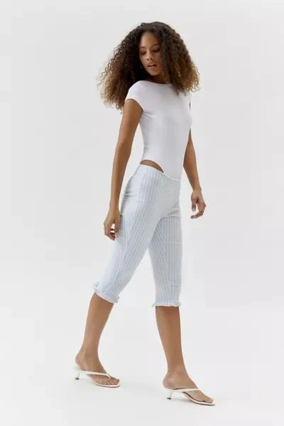 Urban Outfitters UO Elle Gingham Ruffle Capri Pant 5