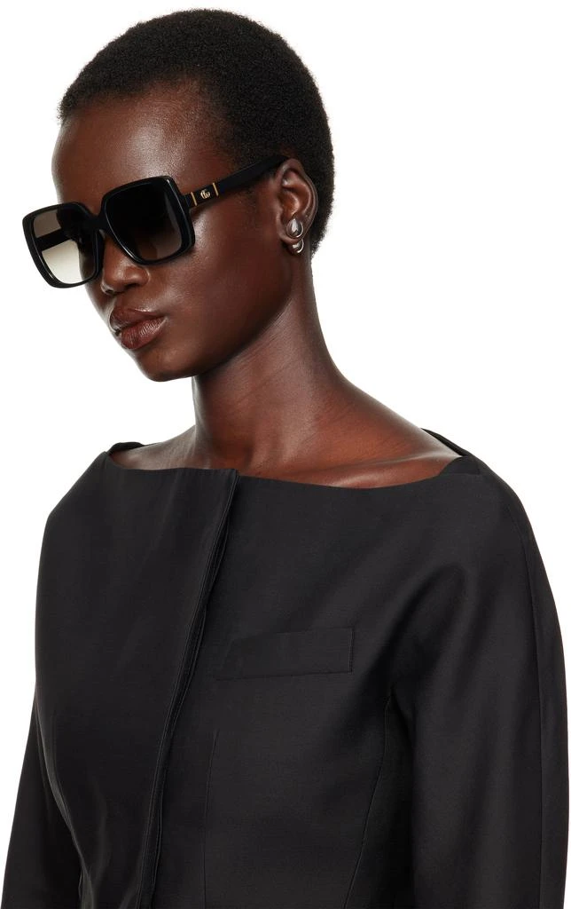 Gucci Black Lines Thin GG Temple Sunglasses 4