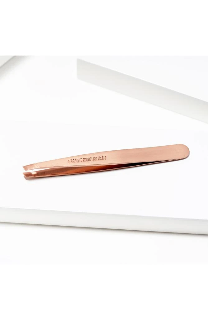 TWEEZERMAN Rose Gold Slant Tweezer 6