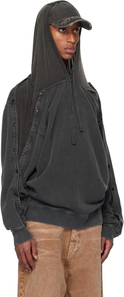 Y/Project Black Snap Insert Hoodie 2