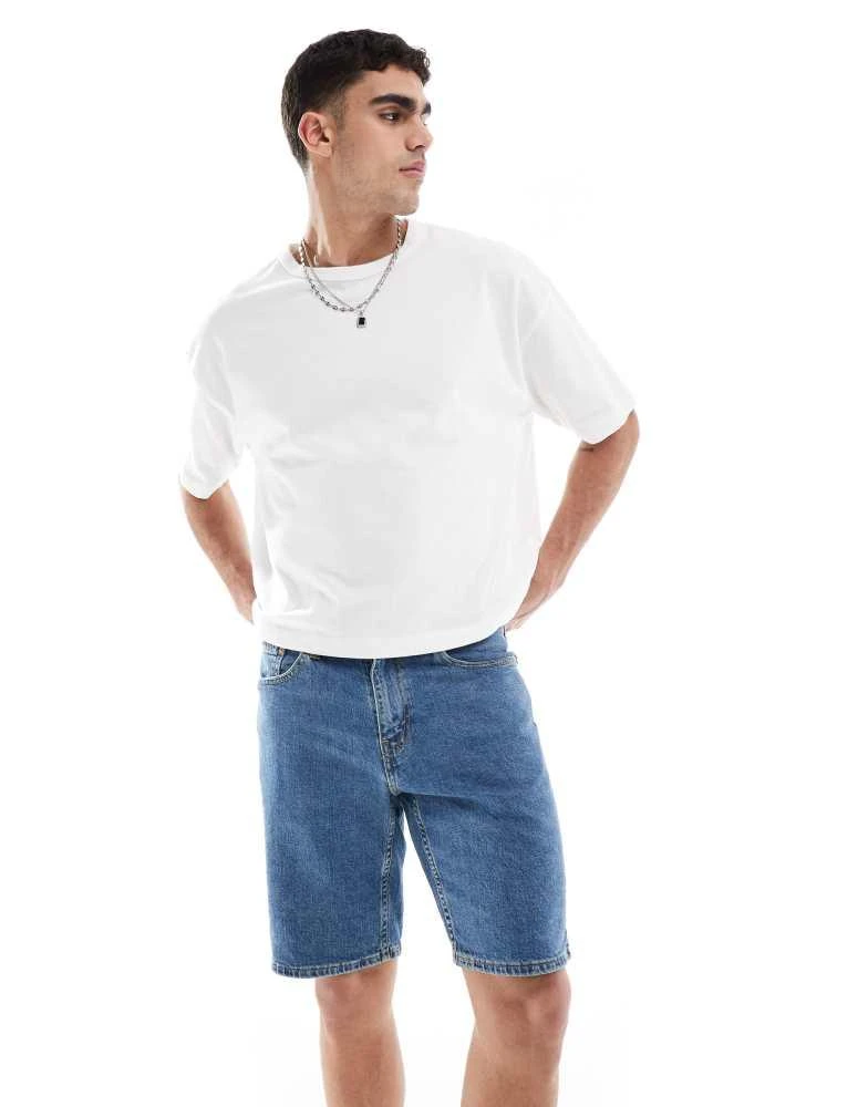 Levi's Levi's 445 athletic straight fit denim shorts in mid wash 3