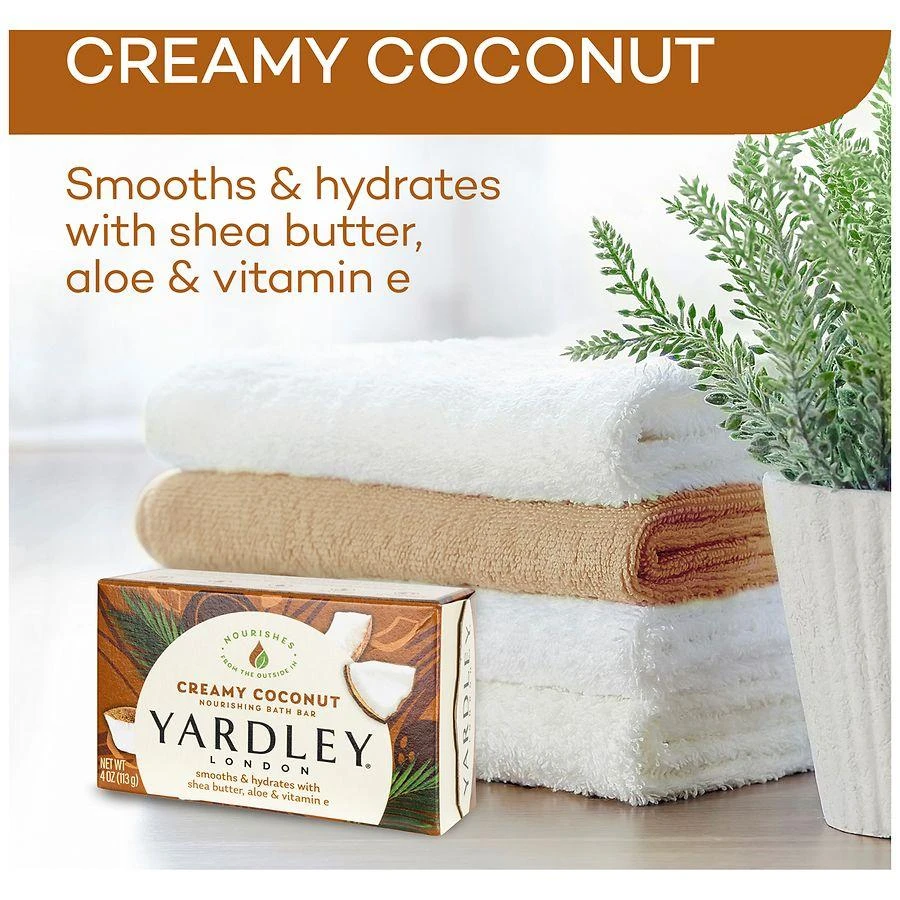 Yardley London Nourishing Bath Bar Creamy Coconut 6