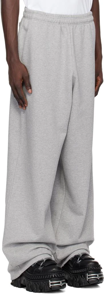 Vetements Gray Embroidered Logo Sweatpants 2