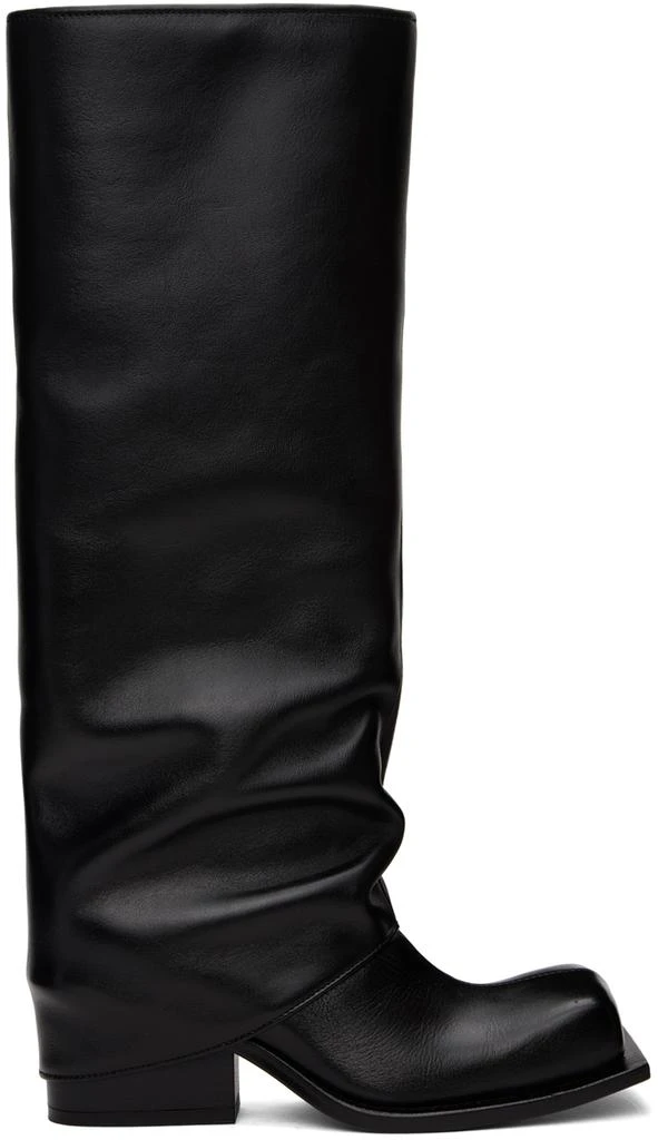 FIDAN NOVRUZOVA Black Havva Chunky Heel Trouser Boots 1