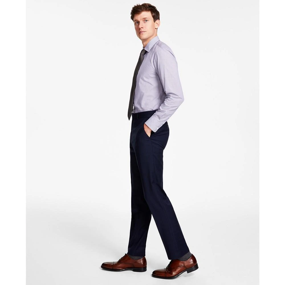 Tommy Hilfiger Men's Modern-Fit TH Flex Stretch Plaid Wool Blend Suit Pants 1