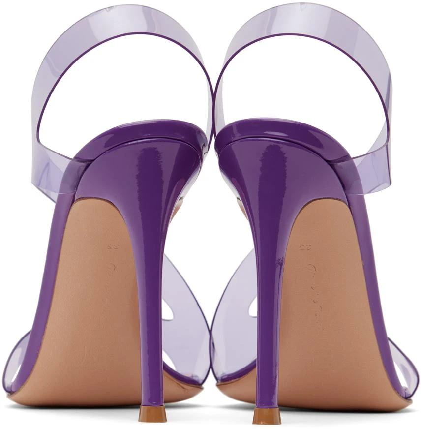 Gianvito Rossi Purple Metropolis 105 Heeled Sandals 2