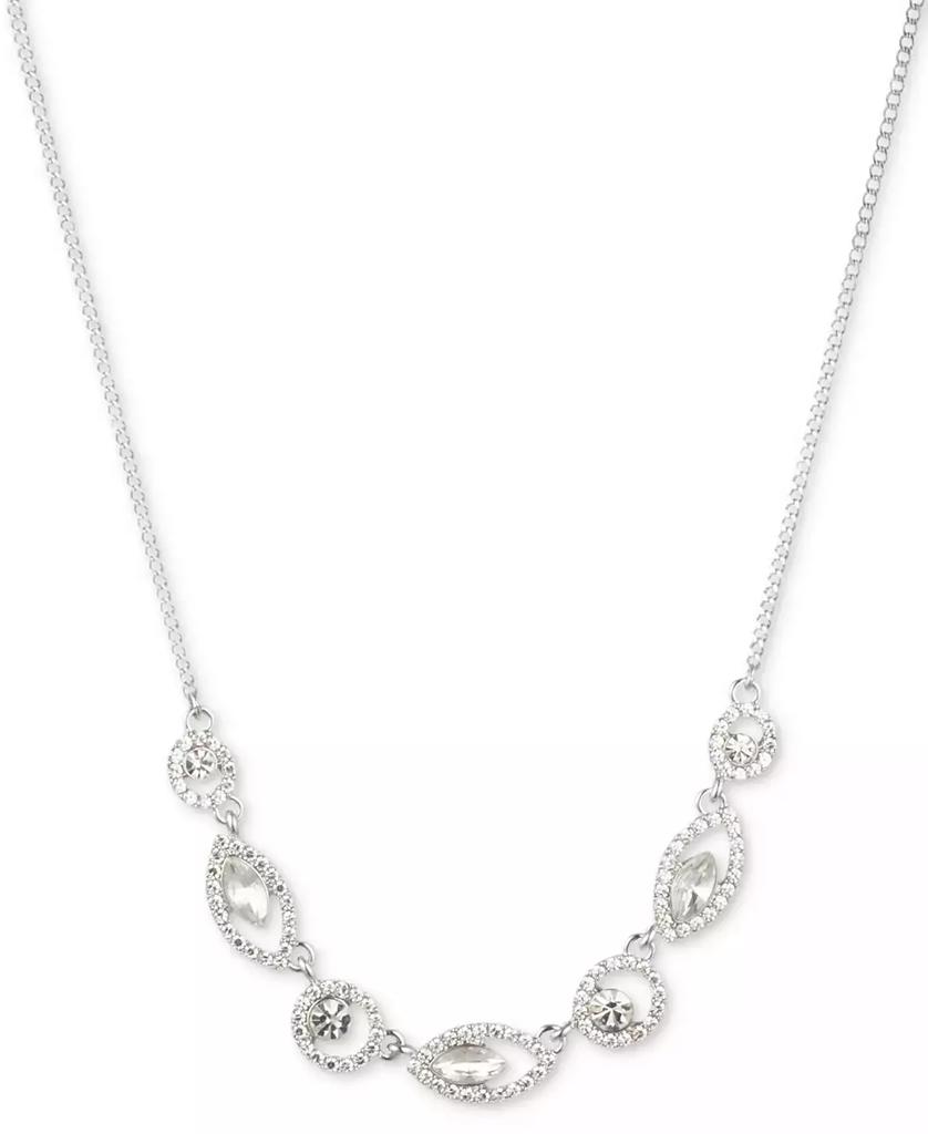 Givenchy Silver-tone Pavé cheapest Crystal Orb Frontal Necklace