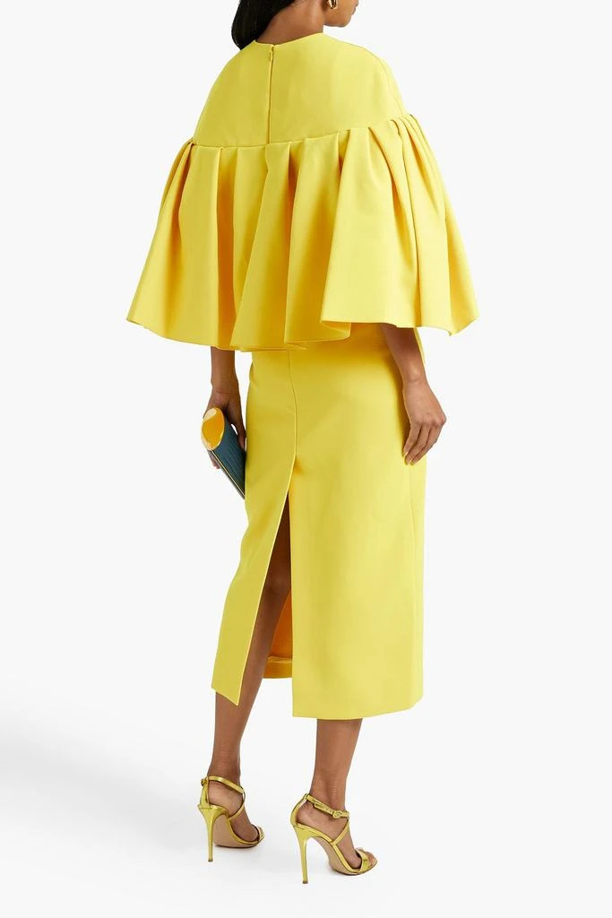 ROKSANDA Sarien cape-effect crepe midi dress 3