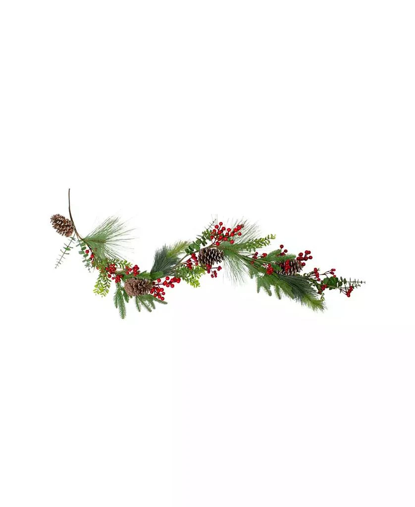 Northlight 5
 x 10" Berry Pine and Eucalyptus Artificial Christmas Garland - Unlit