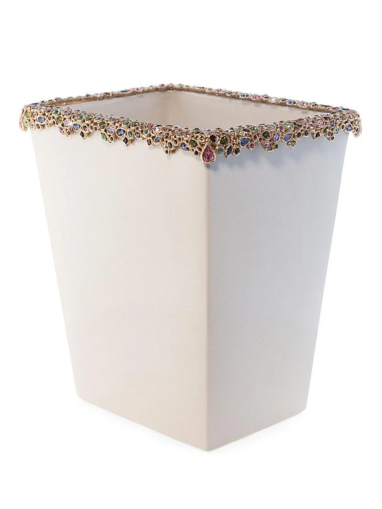 Jay Strongwater Bejeweled Trash Bin 1