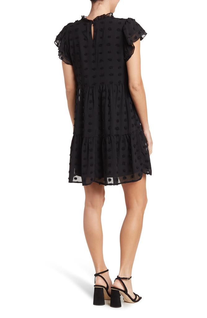 Love by Design Kelsey Chiffon Mini Swiss Dot Dress