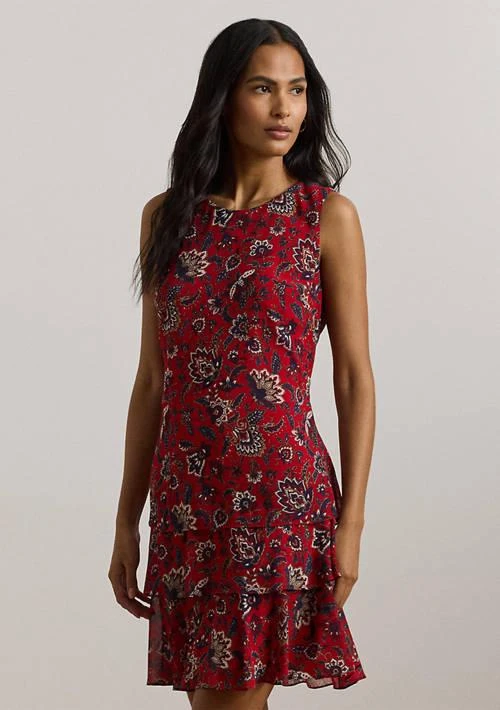 Ralph Lauren Ralph Lauren Floral Crinkle Georgette Shift Dress 3