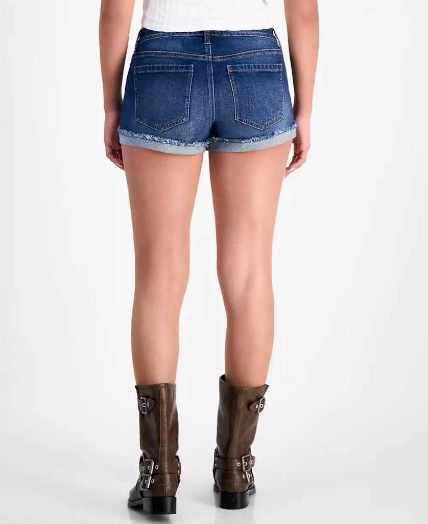 Celebrity Pink Juniors' Mid-Rise Fringe-Cuff Shorts 4