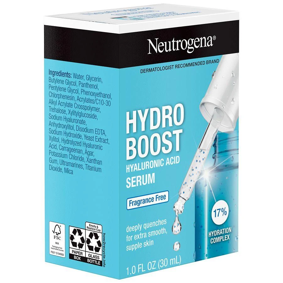 Neutrogena Hydro Boost Hyaluronic Acid Daily Facial Serum Fragrance Free 9