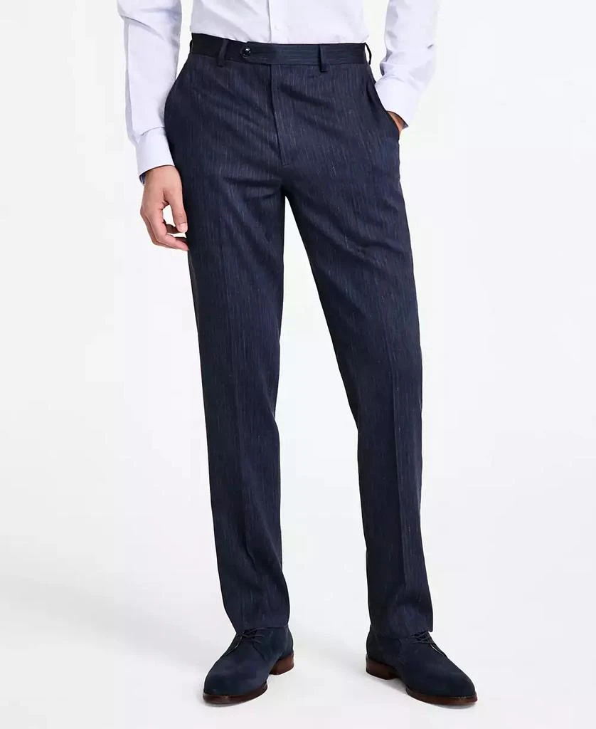 Michael Kors Men's Classic Fit Linen Suit Pant 3
