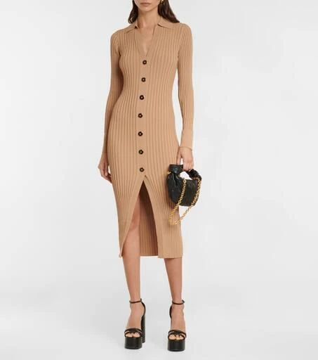REBECCA VALLANCE Leigh ribbed-knit midi dress 2