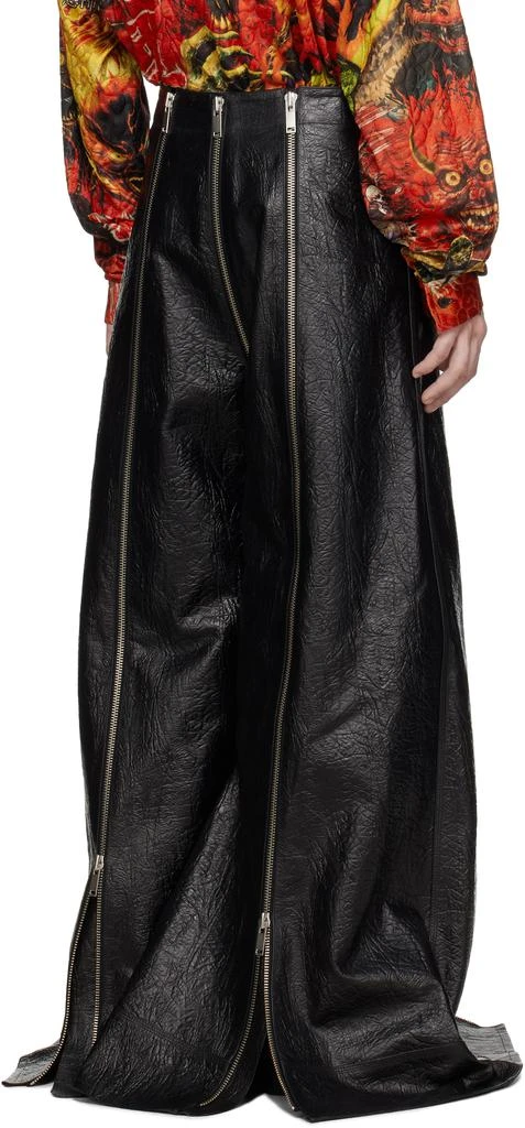 LU'U DAN Black Flight Leather Pants 3