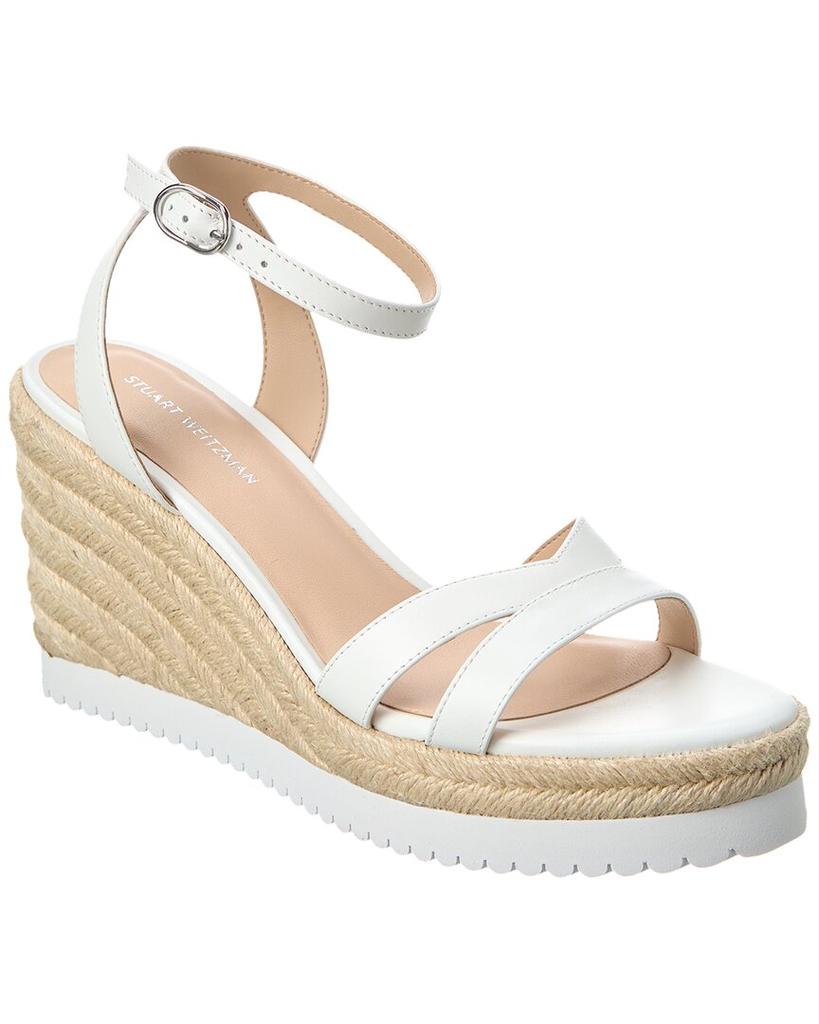 Stuart Weitzman Stuart Weitzman Catlina Leather Espadrille Wedge