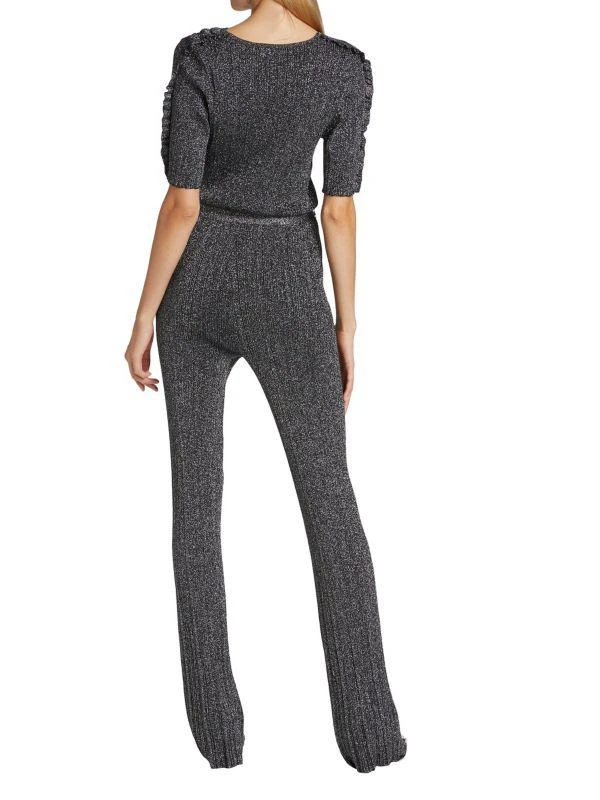 Derek Lam Kailani Ruffle Sleeve Knit Jumpsuit 2