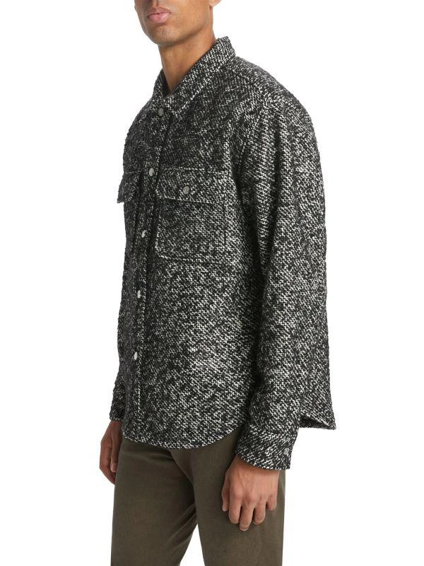 FRAME Textured Wool Blend Shirt 3