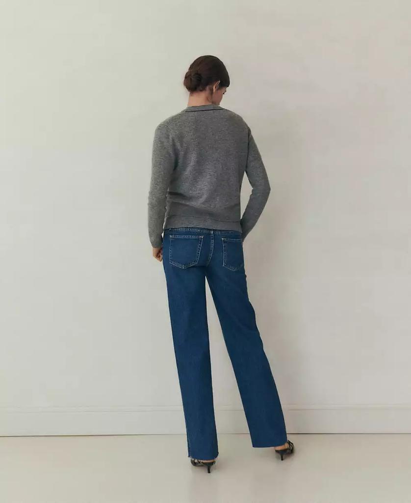 Mango Women's Maternity Wide Leg Jeans