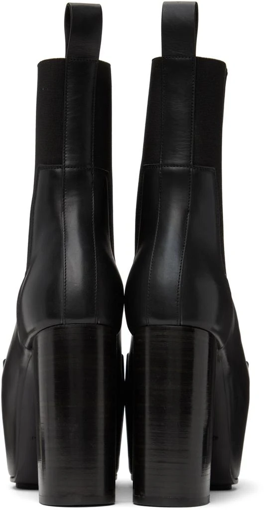 Rick Owens Black Grilled Chelsea Boots 2