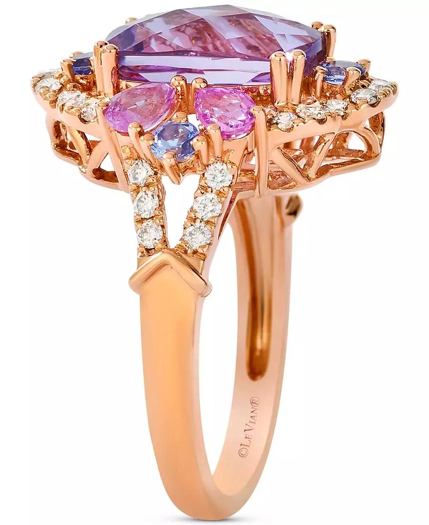 Le Vian Multi-Gemstone (4-3/8 ct. t.w.)
Nude Diamond (3/8 ct. t.w.) Statement Ring in 14k Rose Gold 3
