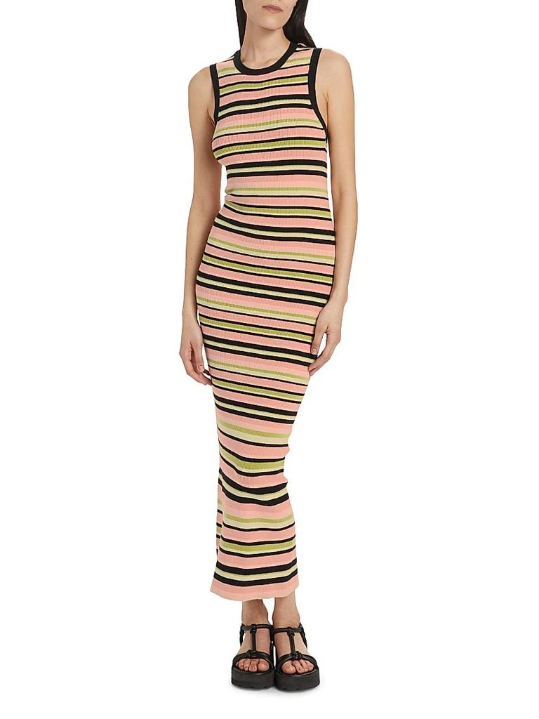 ATM Anthony Thomas Melillo Striped Knit Maxi Dress 3